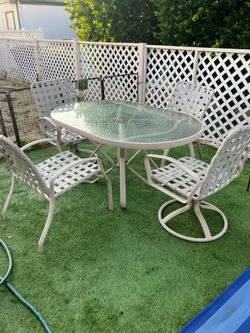 Patio table with 4 chairs