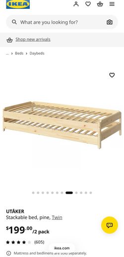 IKEA Utaker stackable twin bed