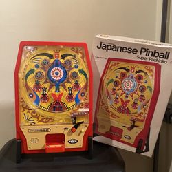 Vintage 1975 Japanese Pinball Super Pachinko epoch games 6100 Original box As-Is