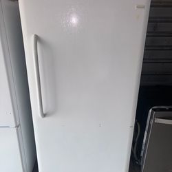 White Frigidaire Standing Freezer