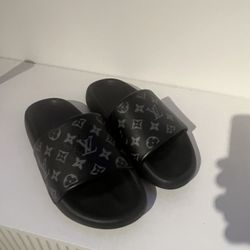 Louis Vuitton Black Slides 