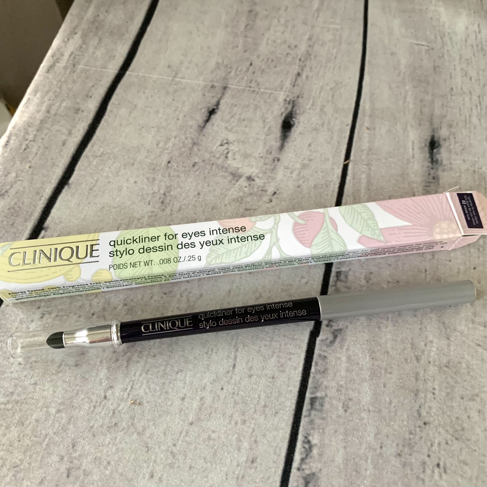 NEW CLINIQUE Quickliner for Eyes INTENSE PLUM Eye Liner 02 Full Size 0.25g