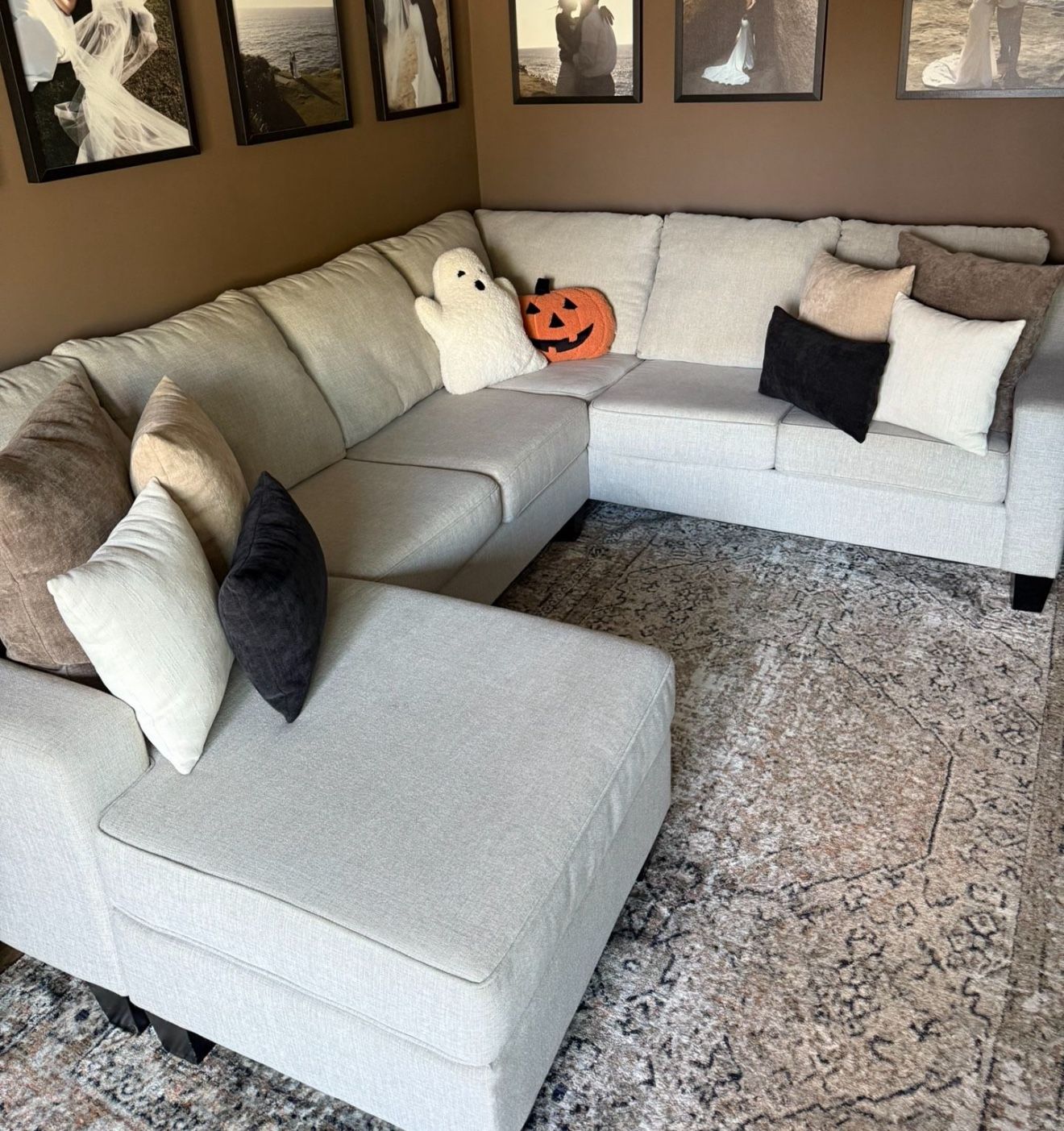 Left Facing Sectional Couch - Cash Only - Measurements Posted