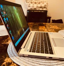 HP laptop. Core i7. 16GB RAM. Microsoft Office included.
