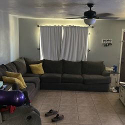 Sectional Couch With Minor Wear And Tear