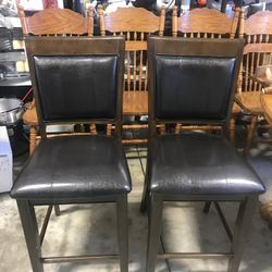 Pair Cushion Bar Stools