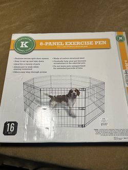 Dog Exercise Pen 8 Panels 24in - Open Box - Corral para perro