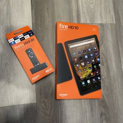 FIRE TV STICK 4k + FIRE TABLET 32g  (NEW) Package Deal 