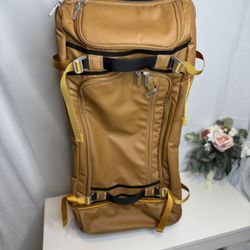Rolling Duffle Bag with Wheels–100L Large Travel Bag with 5 Handles, Compression Straps