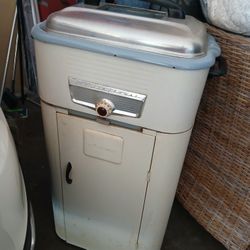 Antique Crockpot Cabinet 