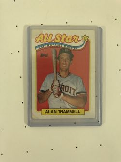 Alan Trammell baseball card