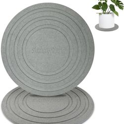 2 Pack of 8 Inch Plant Saucers for Indoors, Diatomaceous Earth Plant Trays for Indoors No Holes, Plant Trays for Pots, Stone Quick Drying Tray Plant P