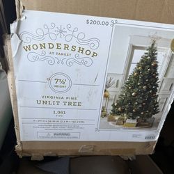 Free Wondershop 7.5ft Virginia Pine Christmas Tree