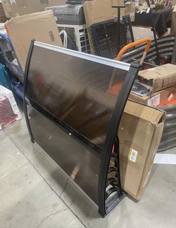New Window Awning Door Canopy Exterior 38" x 80" Awnings for Doors Polycarbonate Cover Patio