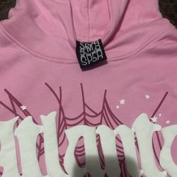 Spider Hoodie Pink Size M 