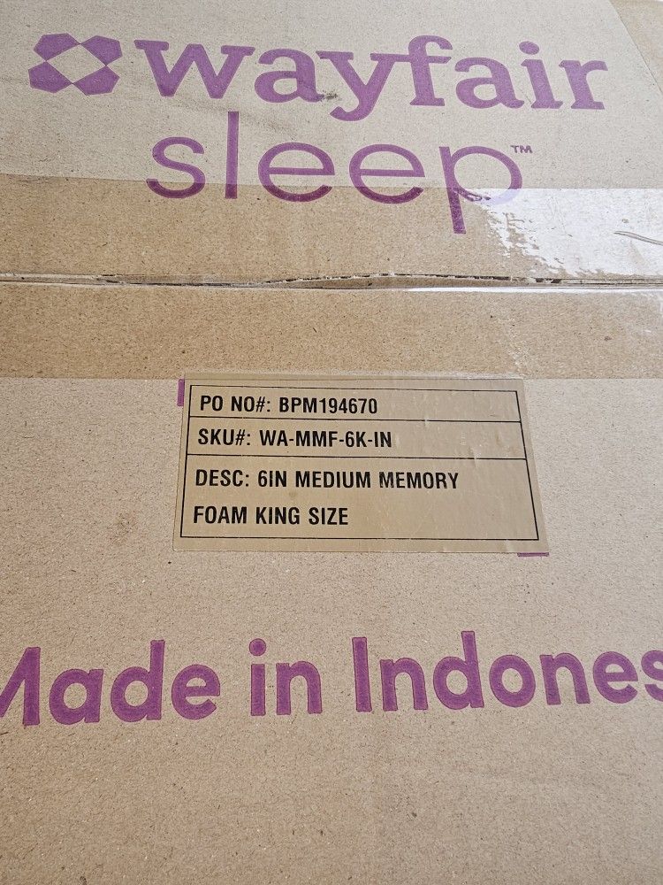 Memory Foam King Mattress 