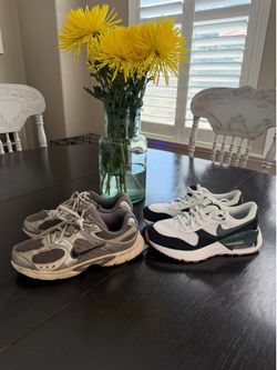 2 PAIRS OF NIKE YOUTH SHOES – SIZE 4Y – $45