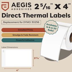 Aegis Adhesives - Replacement for DYMO 30256 