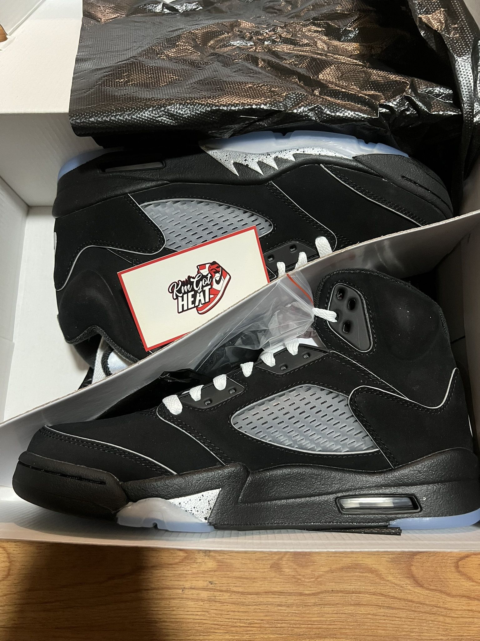 Jordan 5 OG Black Metallic Reimagined Size 8 Men