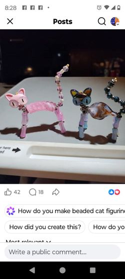 Handmade Kitty Cats Beaded Brand New Each One Sold Separately
