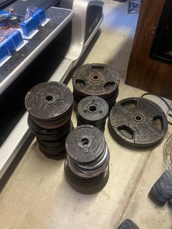Olympic weight plates 1 inch 300lbs
