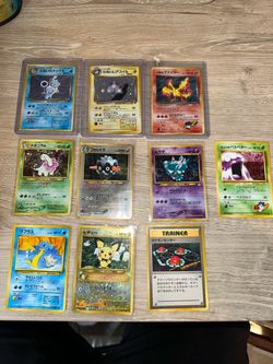 10 Japanese pokemon cards
