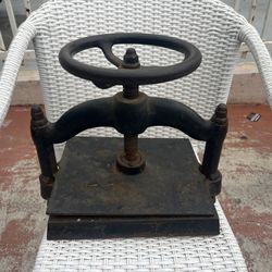 CAST IRON BOOK PRESS antique BOOKBINDING VICTORIAN 19th century 