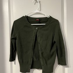 Green Cardigan 