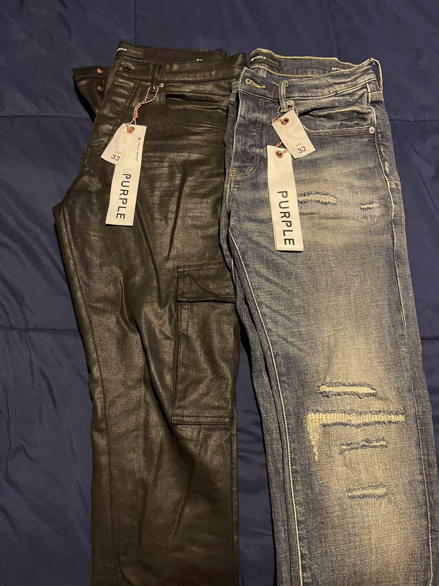 Purples Jeans Sz 33 And 32 