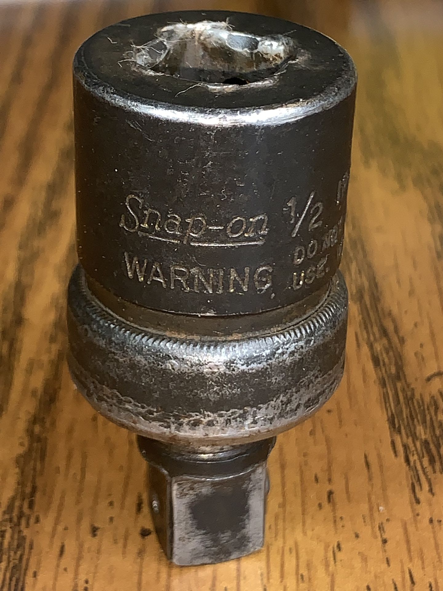 Vintage SNAP ON Tools IP80 1/2" Dr Universal Impact Swivel Joint Extension USA