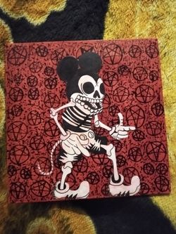hand drawn Skull evil Mickey done by me 🎃