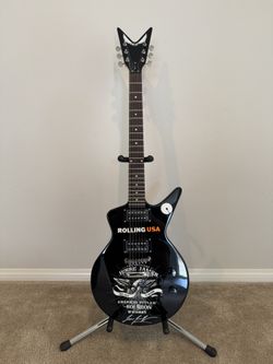 Dean CADI X Black Electric Guitar Signed By Jesse James Dupree