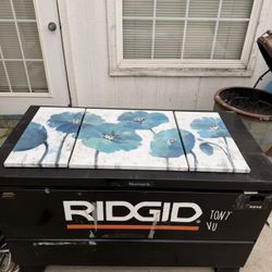 3-Panel Floral Canvas Wall Art – Blue & White – Modern Decor