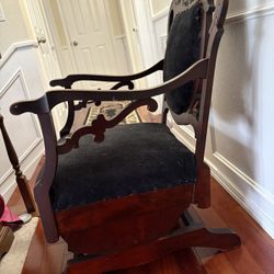 ANTIQUE CHAIR & ROCKING CHAIR