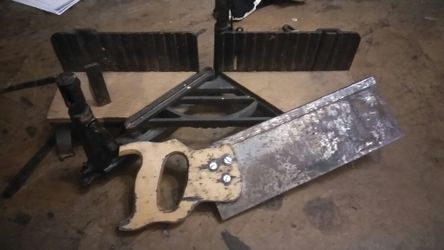 Vintage Mitre Box and Saw