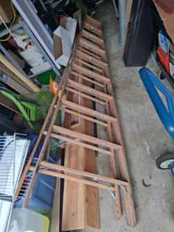 Industrial Wood 10ft Ladder Type 1 
