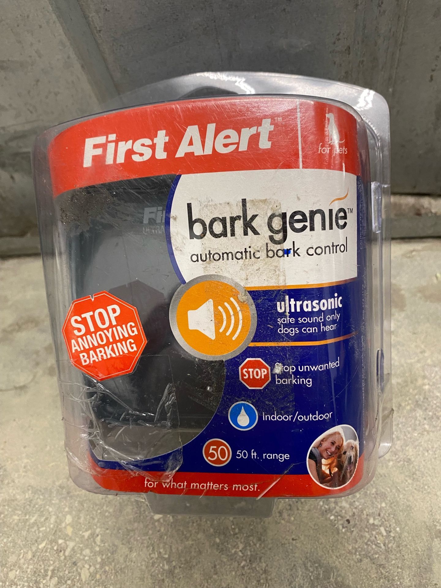 First Alert Bark Genie Automatic Ultrasonic Bark Deterrent Device *Open Box*