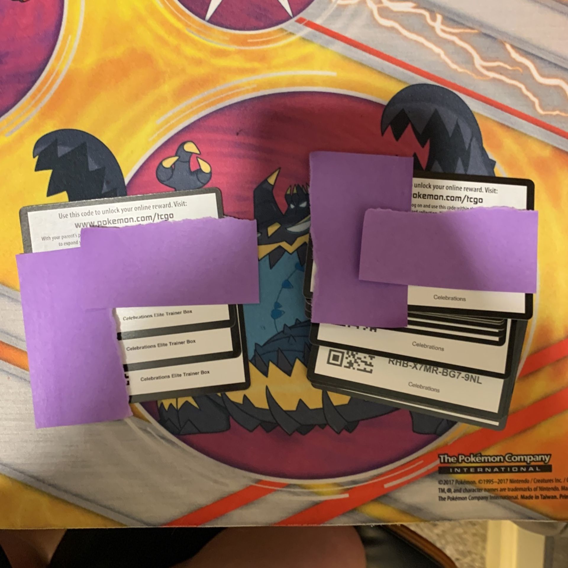 25th Anniversary Pokémon Celebrations Code Cards x33