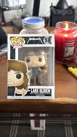 Funko Pop Rocks Metallica Lars Ulrich 58 Heavy Metal Music Collectible Figure