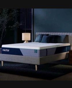 NEW KING SIZE NECTAR PREMIER 13 INCH MEMORY FOAM MATTRESS WITHOUT BEDFRAME, INCLUDING FREE DELIVERY ORDER HERE PAY UPON ARRIVAL
