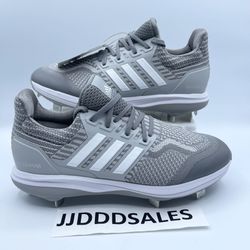 Adidas UltraBoost DNA 5.0 Baseball Cleats Metal Grey White ID9602 Men’s Sizes