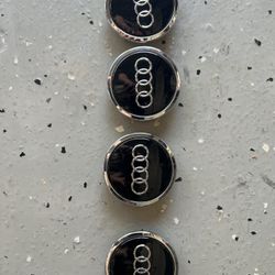 Audi Black Center Caps