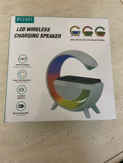 LED wireless charging speaker