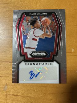 Ziaire Williams 2024 Panini Prizm Draft Picks Autograph Card