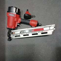 Husky 3.5in Frame Nailer, Palm Nailer And A Bonus Palm Nailer Free