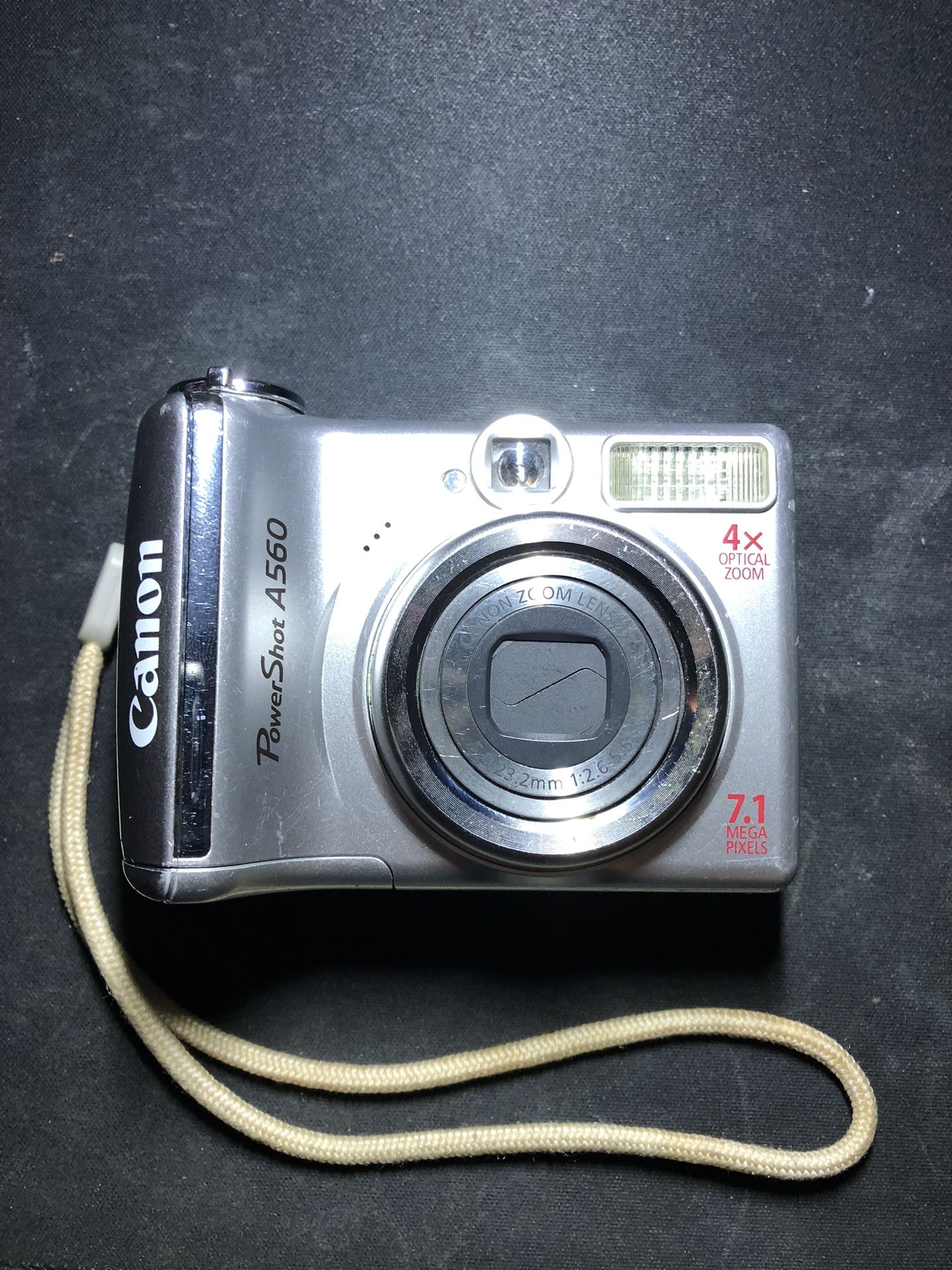 Canon PowerShot A560 7.1MP Digital Camera Silver - Parts / Repair - Lens Error
