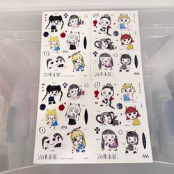 EVERGLOW ZOMBIE Official Hand Drawing Sticker Set of 2