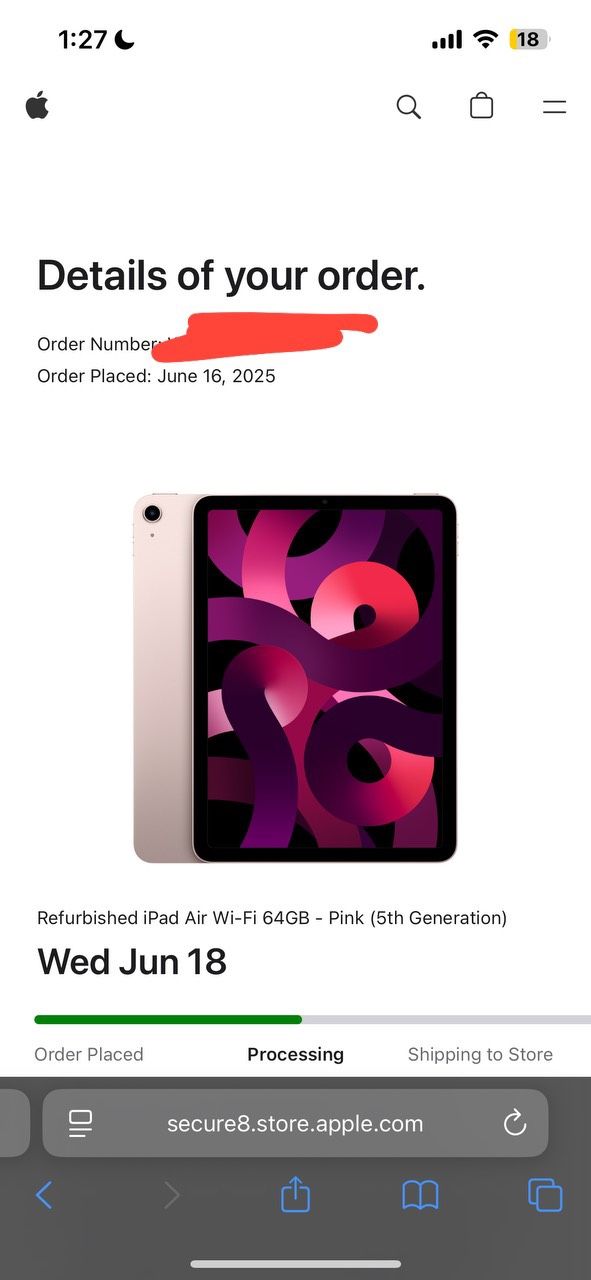 iPad Brand New 64 Gb Pink 5th Generation