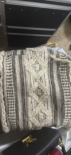 Boho Woven Pouf