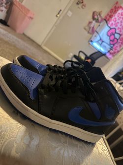 Nike Air Jordan 1 Mid Black Royal Blue